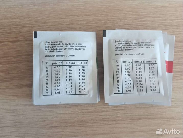 Калибровочный порошок PH 6.86 и 4.00