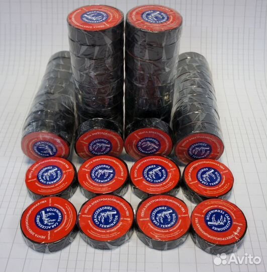 Автомобильная изолента Terminator 1920S черная пвх