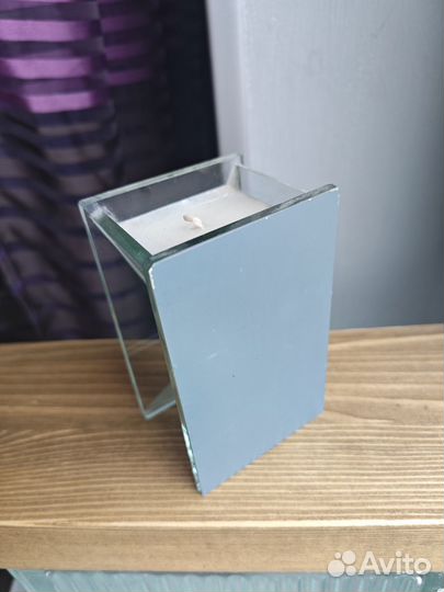 Свеча интерьерная стеклянная