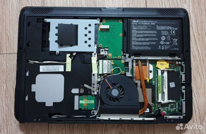 Корпус, плата, охлад asus k50af