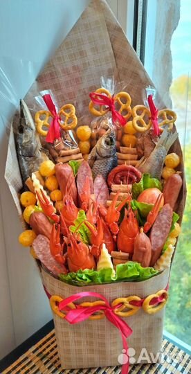 Съедобный подарок, Букет мужчине, букет мужу