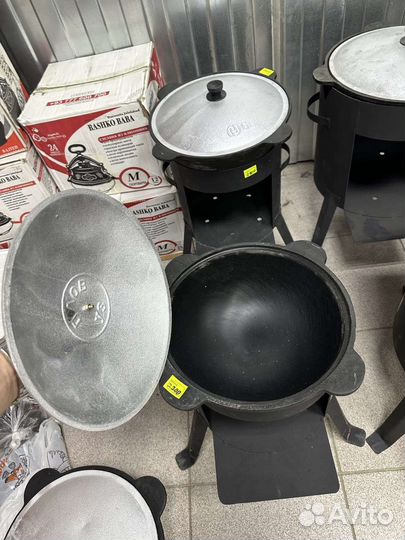 Казан чугунный + печь