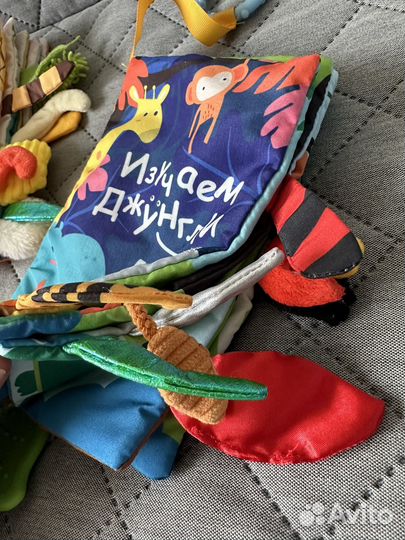 Тактильные мягкие книги для малышей