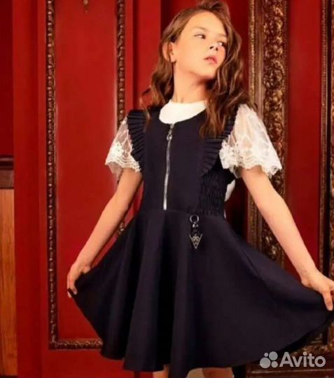 Школьная блузка для девочки на 1 сентября