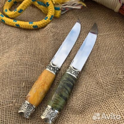 Нож финка, якутский, складной, охотничий