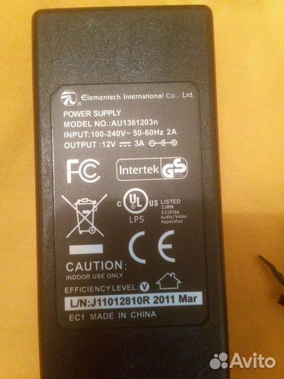 Блок питания для DVD & TV (12v / 3a)