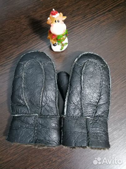 Варежки детские из овчины