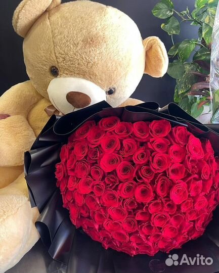 Живые цветы букеты розы с доставкой 101, 51