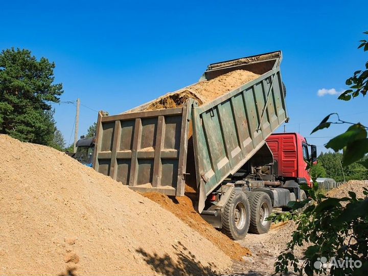 Песок \ Щебень сеяный крупный от трех кубов