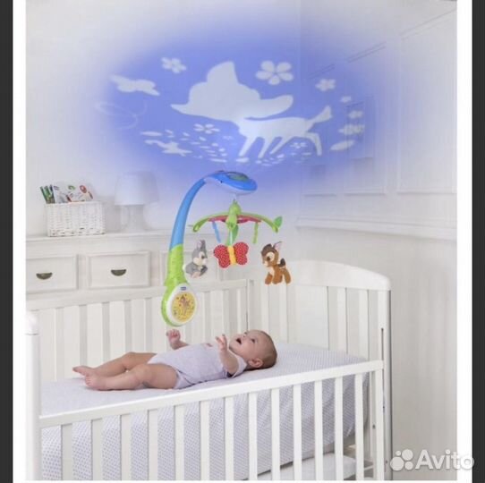 Мобиль проектор Chicco для кроватки Бэмби