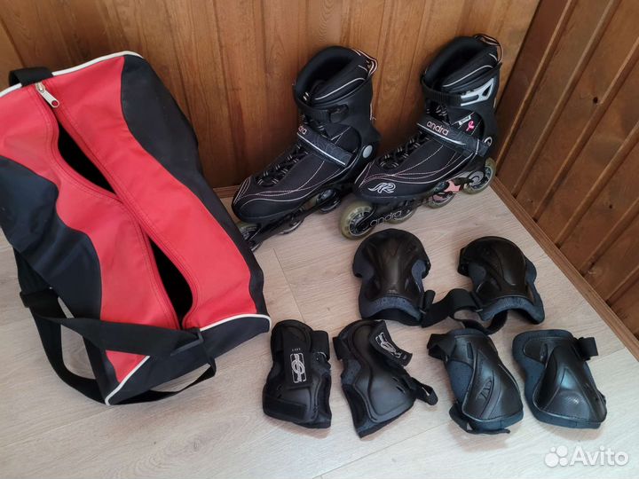 Ролики женские K2 Andra + защита +сумка, 40 (40,5)