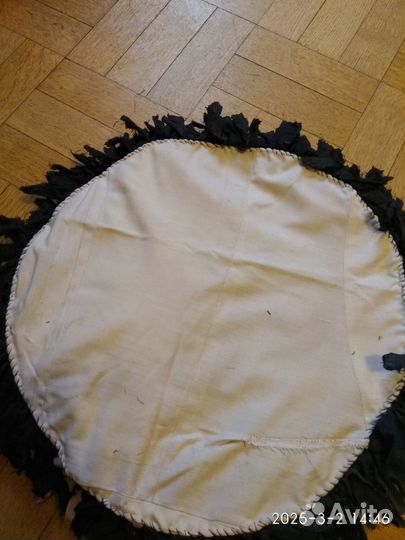 Коврик лоскутный круглый