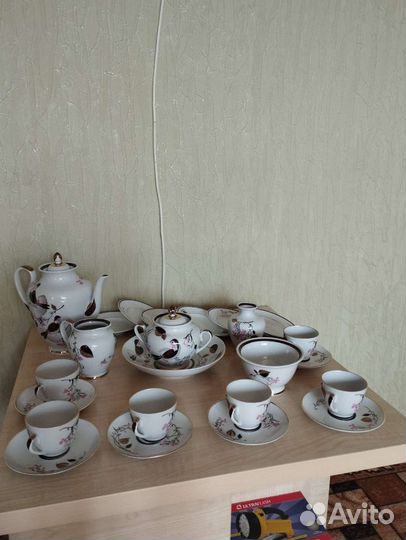 Кофейный сервиз, лфз, СССР, новый, 24 предмета