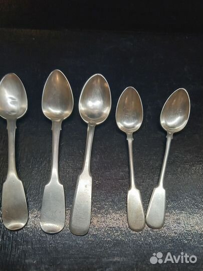 Чайные серебряные ложки 84 и 875 пробы