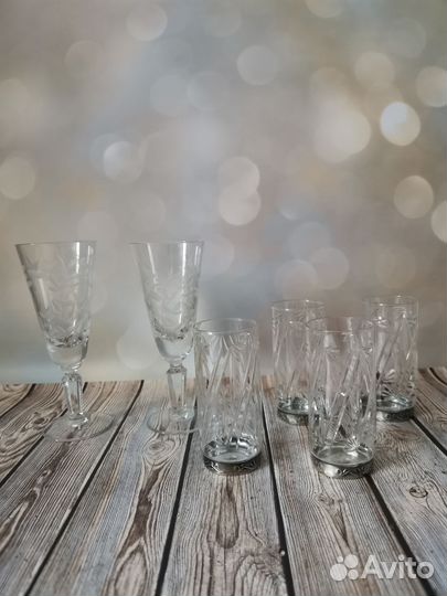 Рюмки стопки с металлическим дном