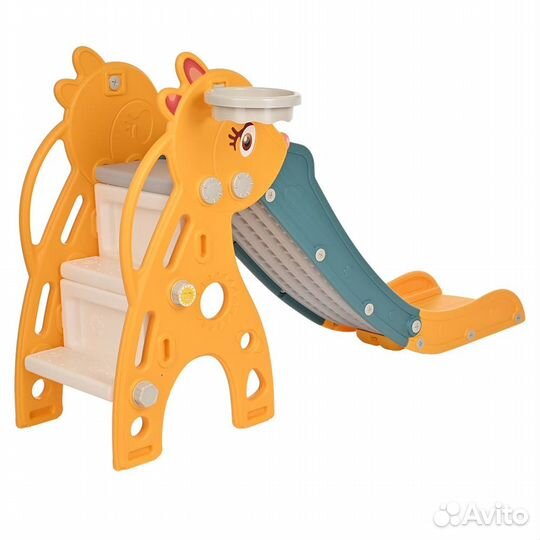 Горка Pituso «Бэмби» с баскетбольным кольцом