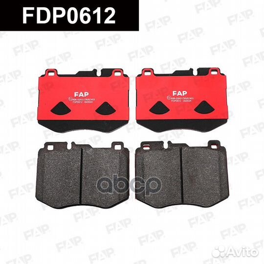 Тормозные колодки дисковые FDP0612 FDP0612 FAP