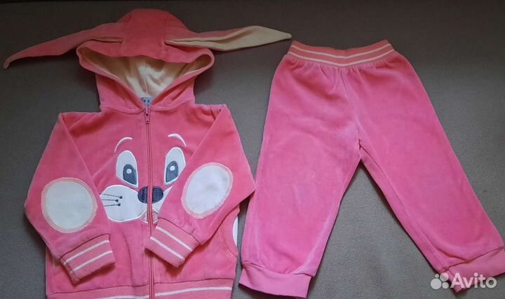 Велюровый костюм на 2 года