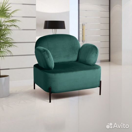 Кресло Dandy, бархат изумрудный 87