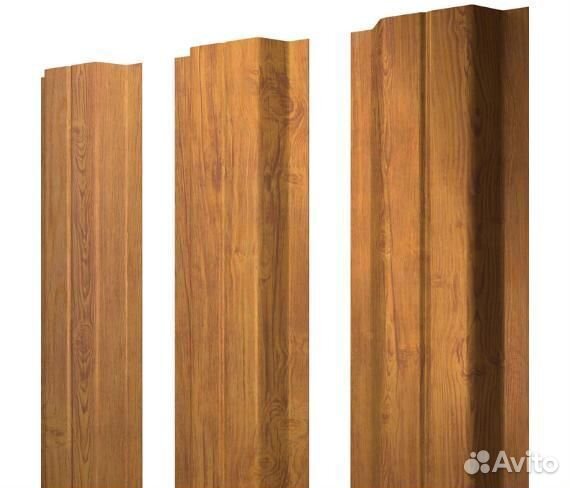 Штакетник П-образный Print Twincolor Golden Wood