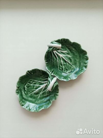 Набор: 2 тарелочки Bordallo Pinheiro капуста 12*11