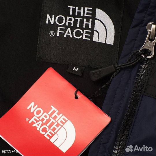 Зимняя куртка The North Face 700 темно синяя 44(XS/S)