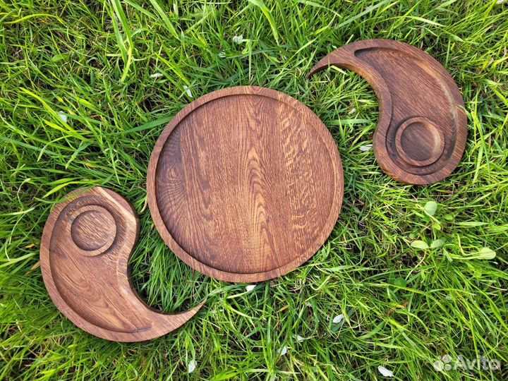 Менажница деревянная, дуб