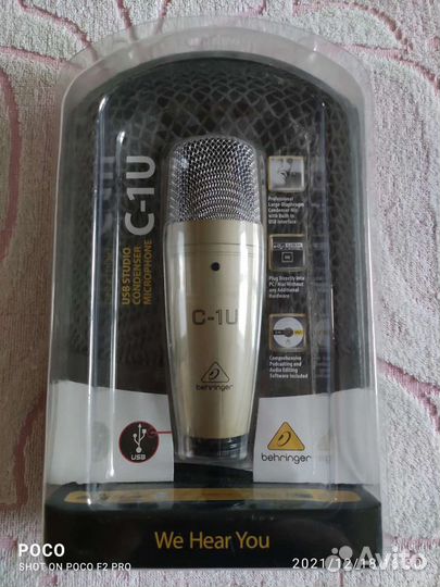 Студийный микрофон Behringer C-1U