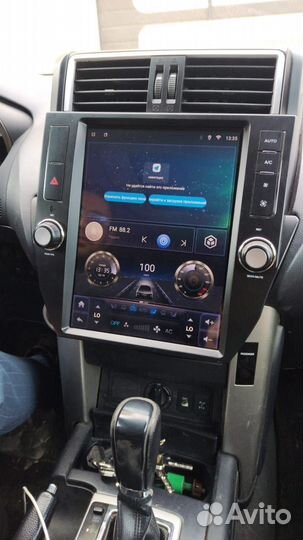Toyota Prado 150 магнитола Android в стиле Tesla