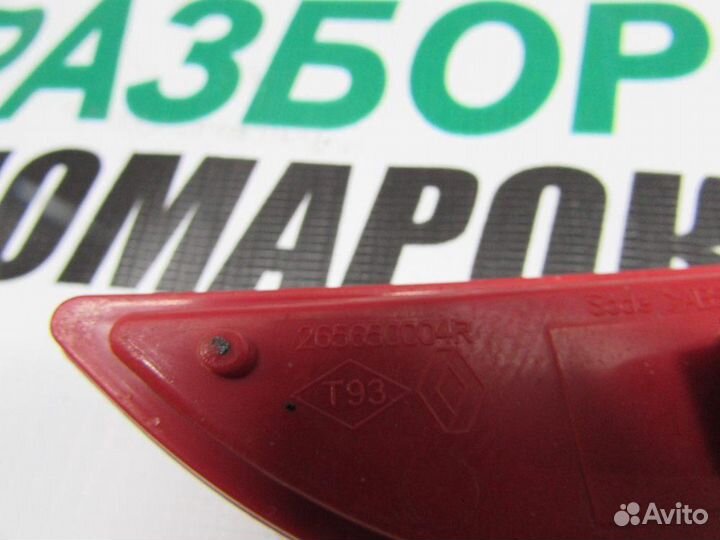 Отражатель в бампер задний левый для Renault Fluen