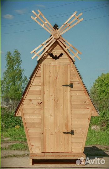 Дачный туалет деревянный П424