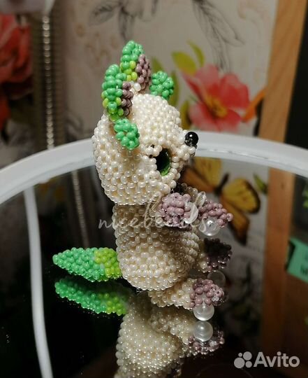 Амигуруми из бисера лесной зверек
