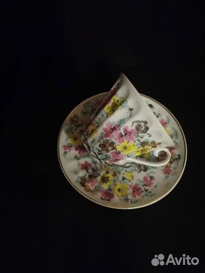 Чайная пара, фарфор, лфз