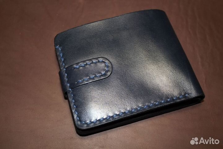 Кошелек мужской кожаный ручной работы