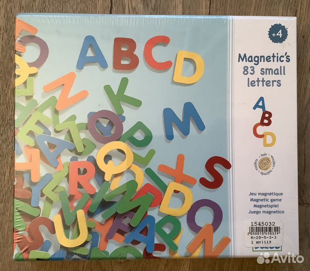 Магнитные буквы английские