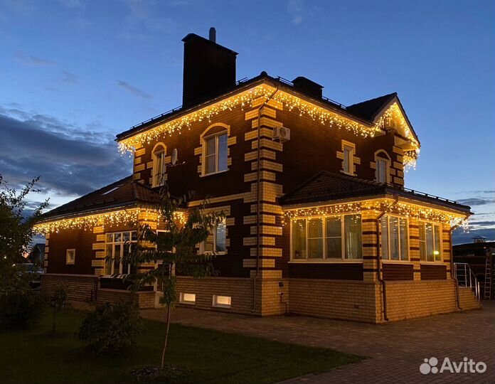 Монтаж уличных гирлянд