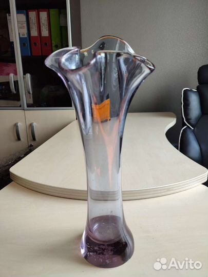 Ваза цветное стекло СССР