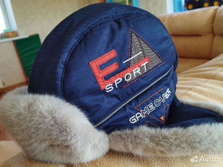 Шапка детская на мальчика зима