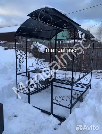 Мангал с крышей
