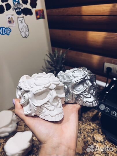 Пепельница гипсовая