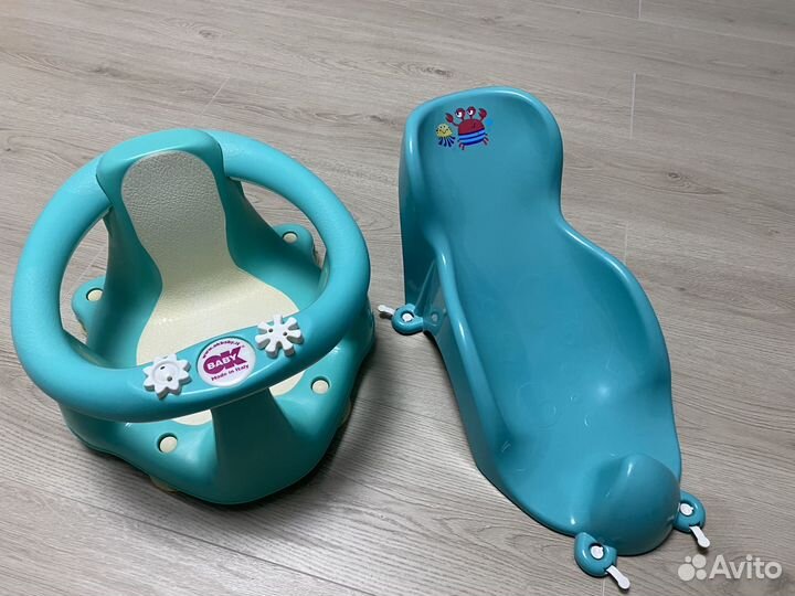 Детская кровать + стул и горка для купания