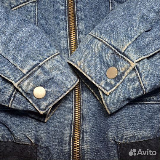 Джинсовая куртка шерпа Topman