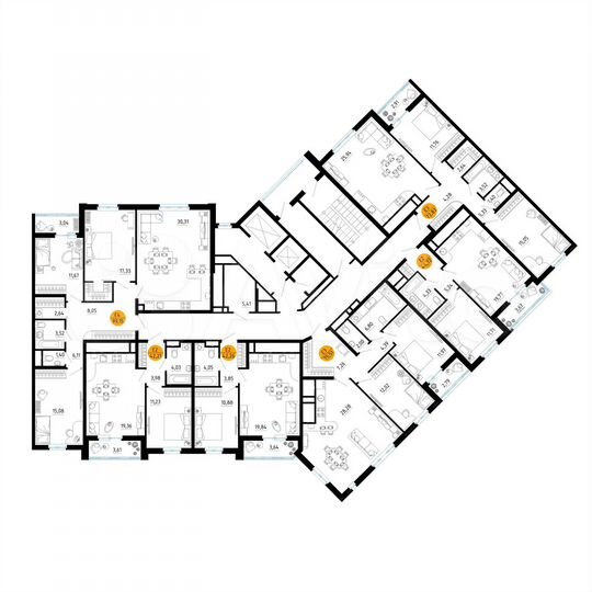 3-к. квартира, 99,2 м², 10/25 эт.