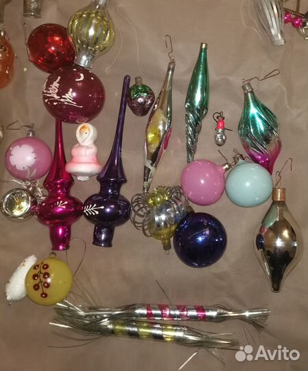 Елочные игрушки СССР. Много