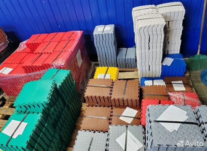 Модульная плитка пвх для гаража
