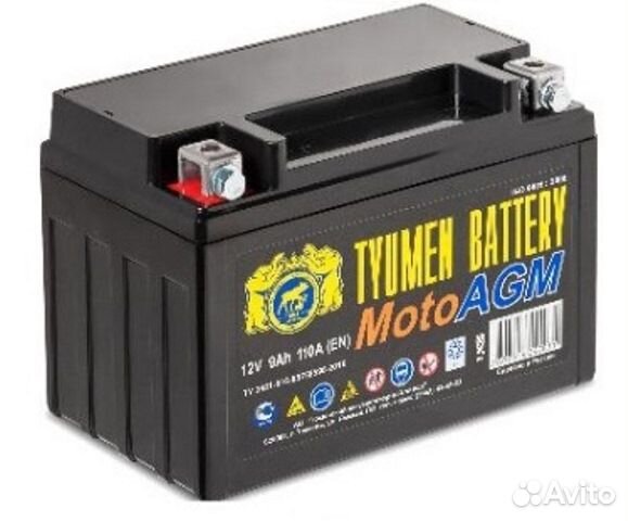 Аккумулятор мото tyumen battery 6MTC-9 AGM 9Ач 110