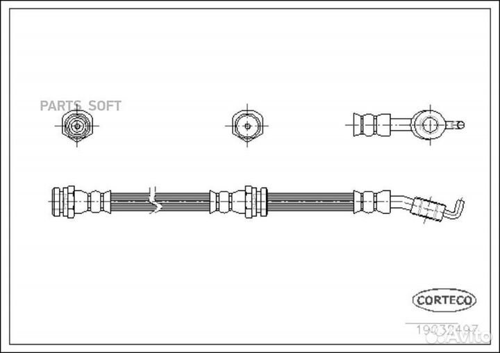 Corteco 19032497 Шланг тормозной