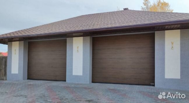 Секционные гаражные ворота Алютех, Дамаст, Дорхан