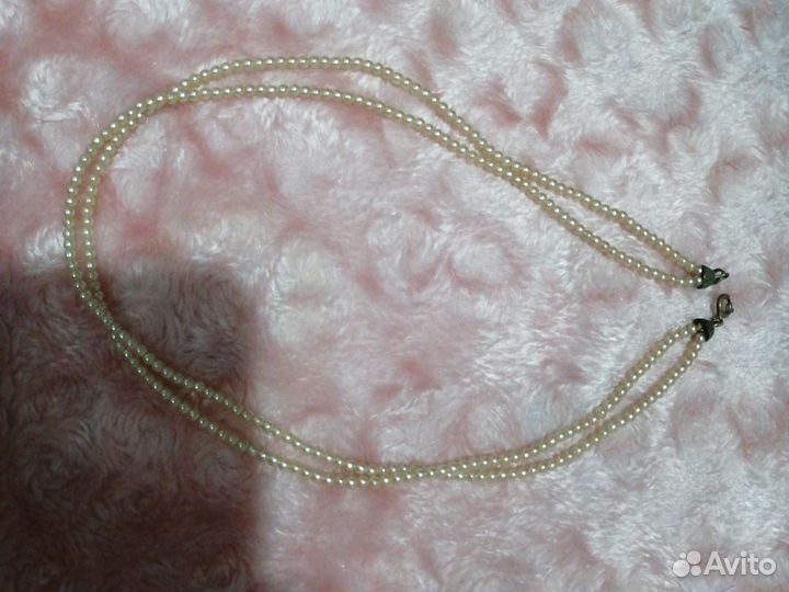 Винтажные клипсы, бусы