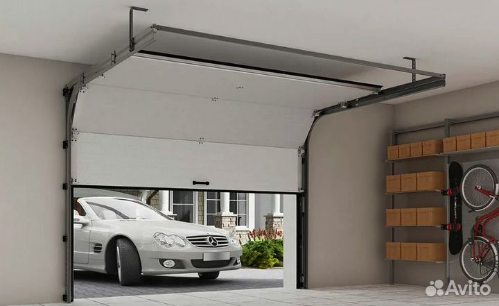 Автоматические секционные гаражные ворота до 72 ч